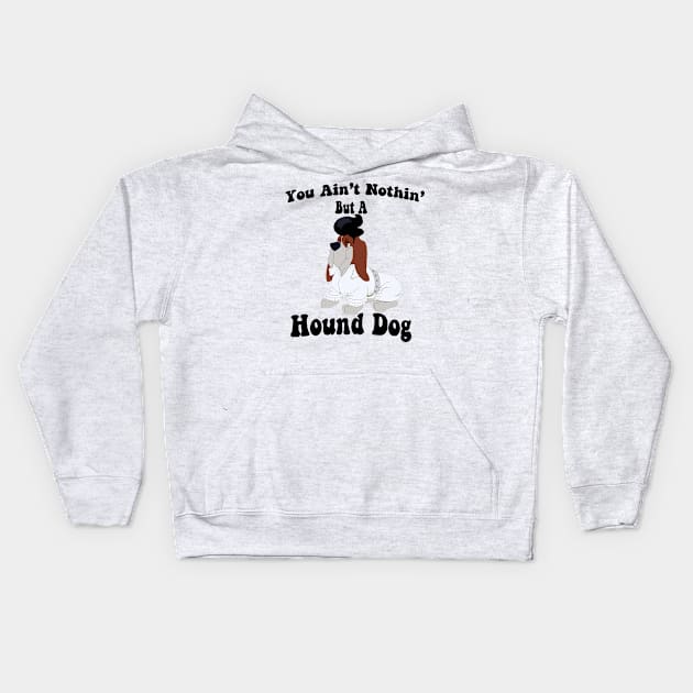 Hound  Dog Kids Hoodie by HyzenthlayRose